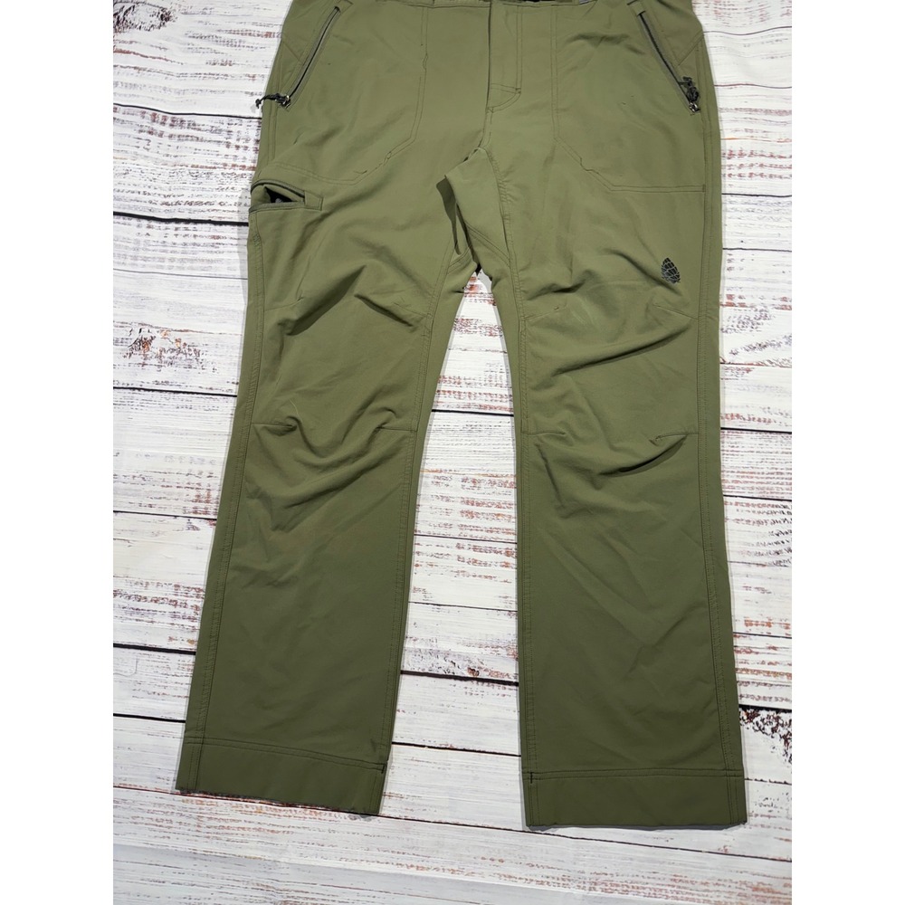 Stio Pinedale Pants Mens 36S Olive Green Technical Hiking Outdoor Stretch